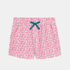 Short en jersey imprimé rose fille