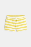 Short en molleton rayé jaune fille 2