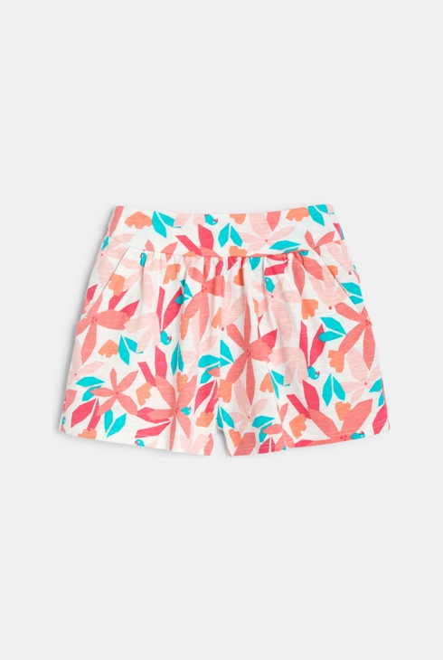 Jersey-Shorts mit Print Rosa Mädchen 1
