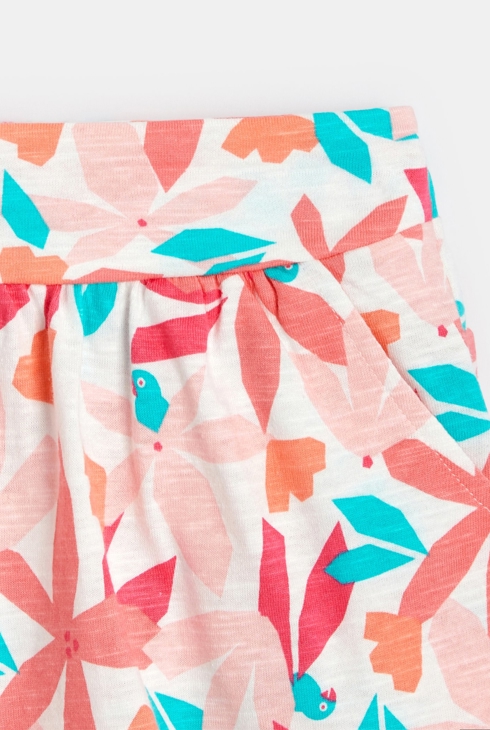 Jersey-Shorts mit Print Rosa Mädchen 2