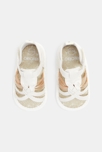 Sandales en tissu blanc naissance 2