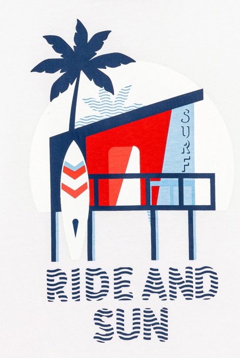 2-teiliger Kurzpyjama aus Jersey Rot Jungen 2