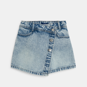 Minifalda-short vaquera azul niña 1