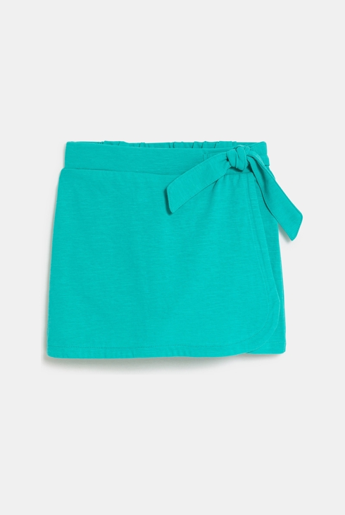 Blauer Skort aus Jersey für Mädchen