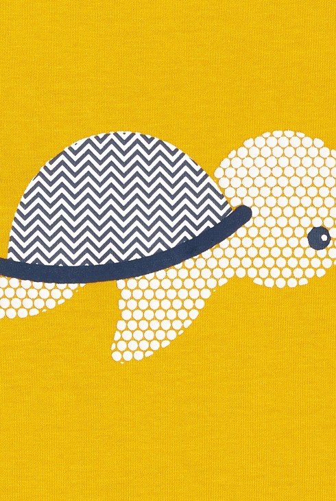 Kratek kombinezon želva  rumena dojenček deček 2