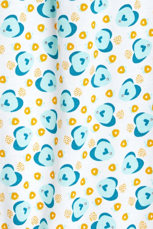 Kurzoverall mit Fischprint Blau Baby Mädchen 2