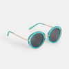 Lunettes de soleil enfant translucides vert fille