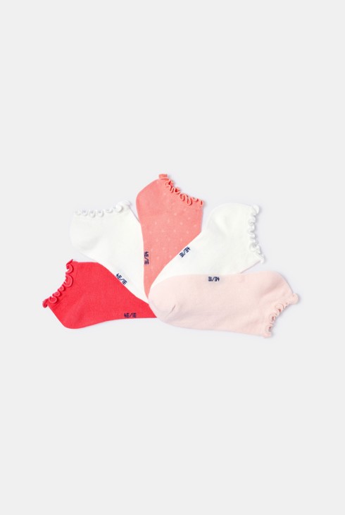 Socquettes volantées (lot de 5) fille 2