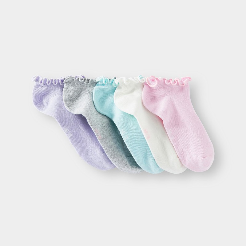 Söckchen mit Volants (5er-Pack) für Mädchen
