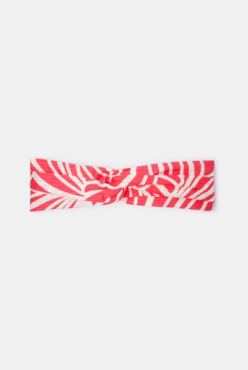Stirnband aus Jersey mit Printmotiv Rosa Mädchen 1