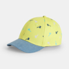 Casquette imprimée mixte jaune