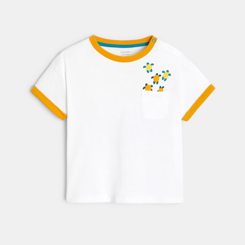 OBAIBI - T-shirt tortues et raie manta blanc bébé garçon - Garcon -