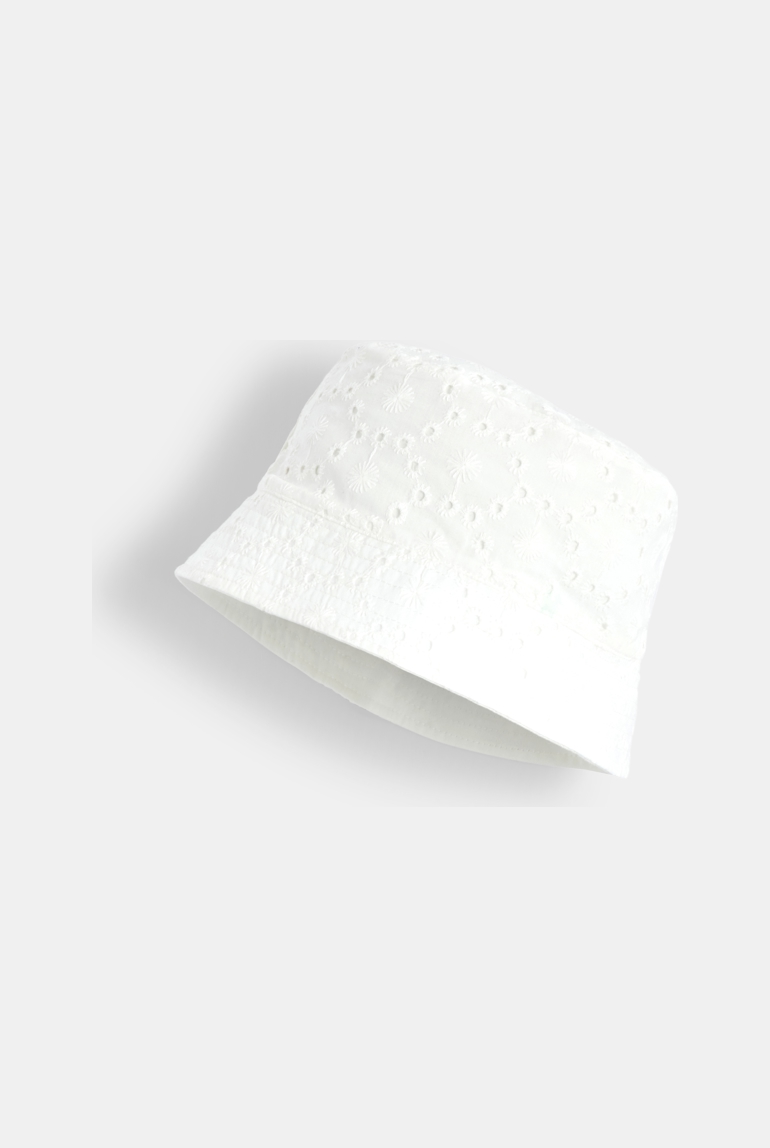 Bob en coton réversible blanc fille 1