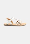 Sandales en cuir blanches fille