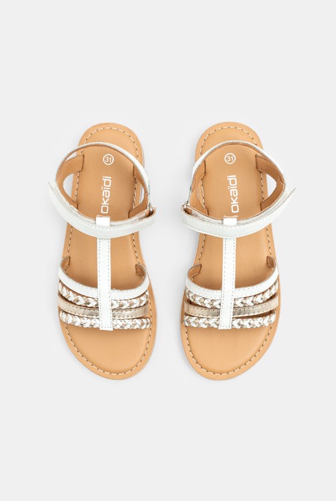 Ledersandalen Weiß Mädchen 2