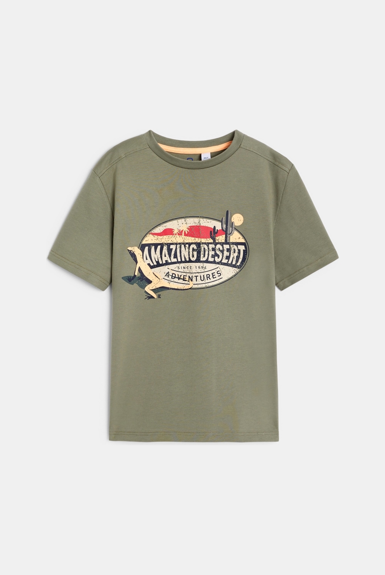 T-shirt à motif vert garçon 1