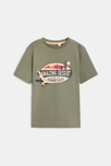 T-shirt à motif vert garçon 1