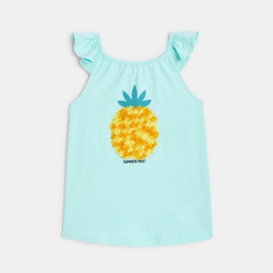 Tank top with embossed fruit motif 1