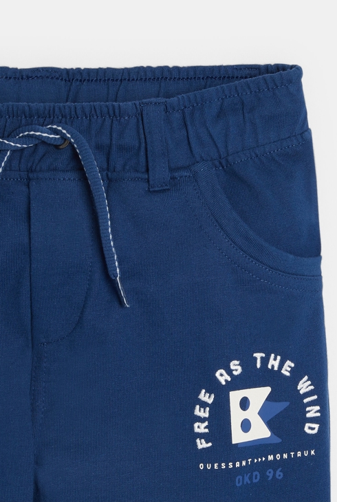 Bermudashorts aus Molton Blau Jungen