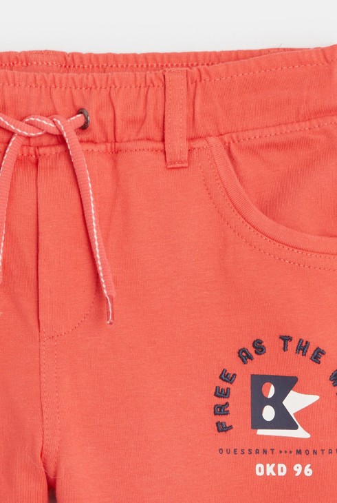 Bermudashorts aus Molton Rot Jungen 2