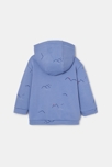 Sweat pressionné à capuche en molleton bleu mixte Absorba 3