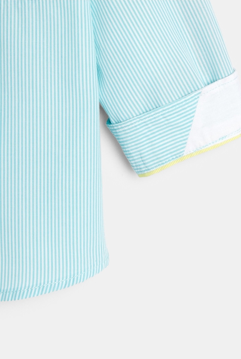 Chemise rayée bleue bébé garçon
