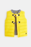 Gesteppte, ärmellose Steppjacke Gelb Baby Jungen 2