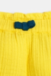 Short élastiqué gaze de coton jaune bébé fille 2