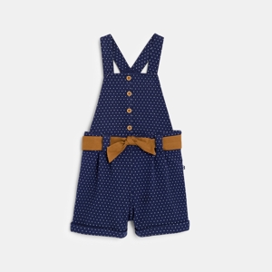 Jumpsuit met stippen blauw babymeisje 1