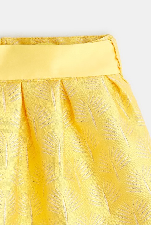 Festlicher Rock mit Blumenstickerei Gelb Baby Mädchen 2