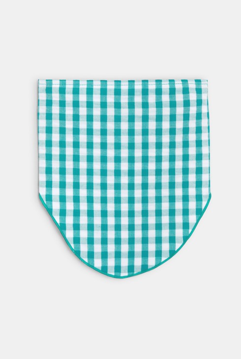 Stirnband im Halstuch-Stil mit Karos Grün Baby Mädchen 2