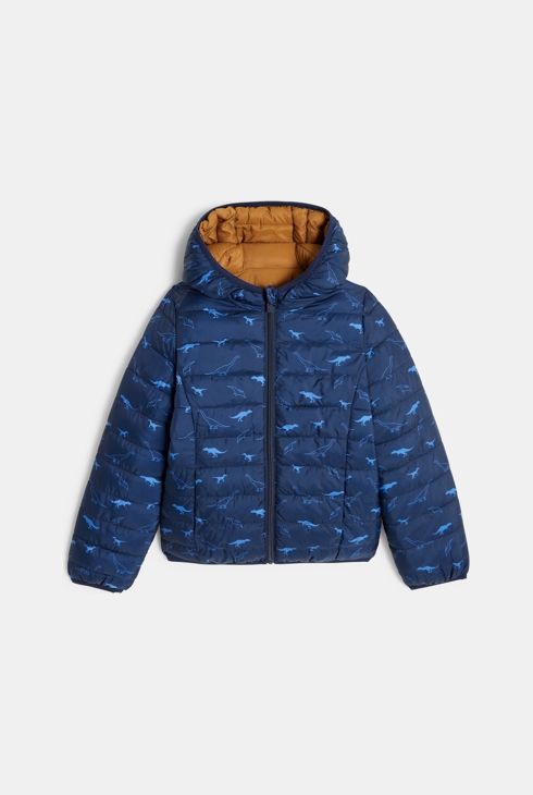 Doudoune légère réversible bleu Garçon 1