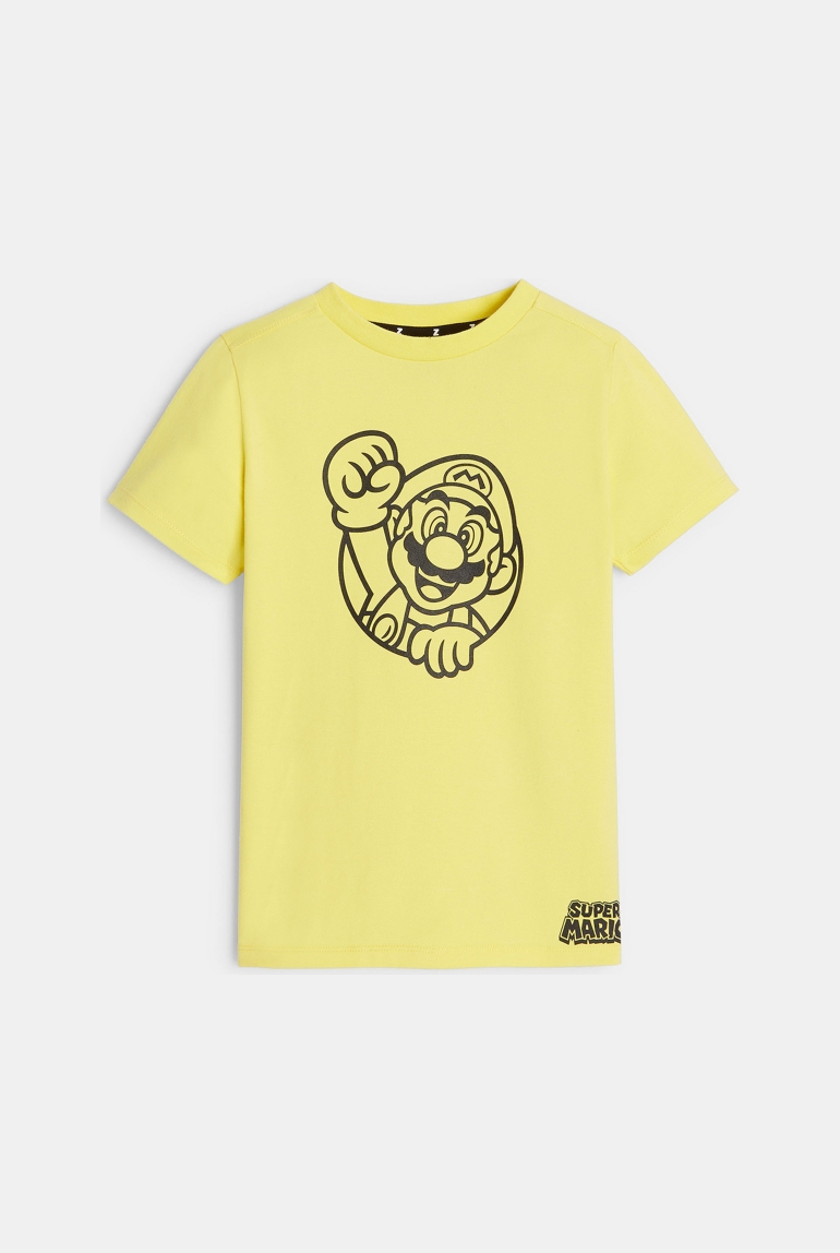 T-shirt Super Mario jaune mixte 1