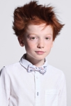 Chemise unie en lin blanc garçon 1