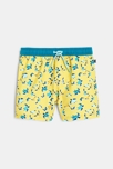 Short de bain imprimé jaune garçon 1