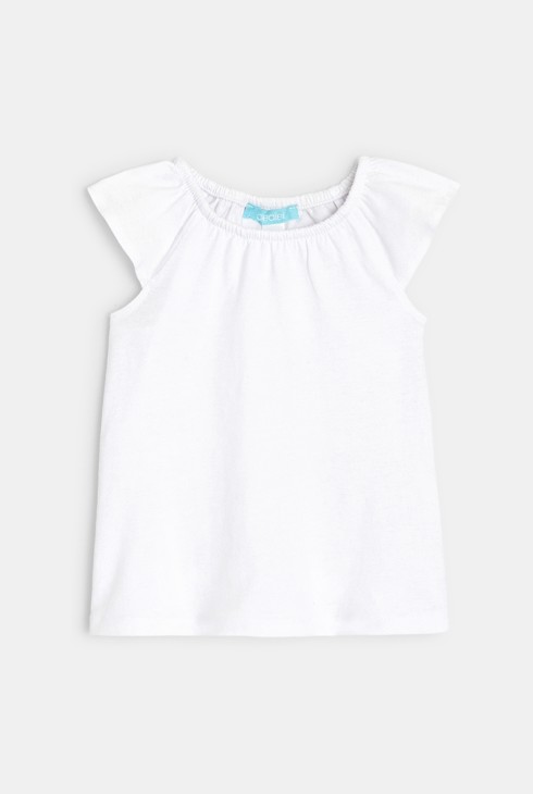 Kurze geblümte Latzhose und Bluse Rot Baby Mädchen 2