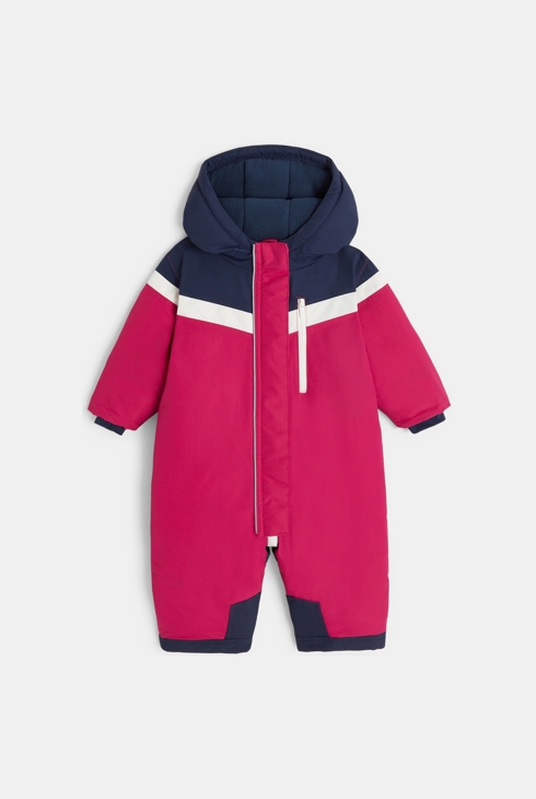 Combinaison de ski rouge bébé mixte