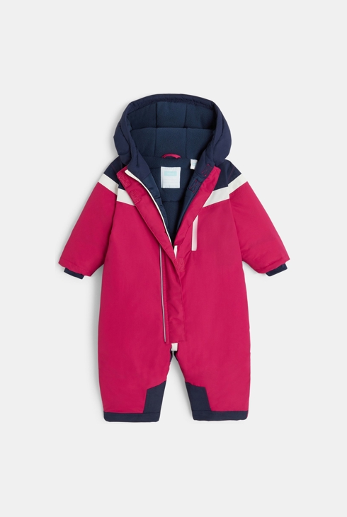 Combinaison de ski rouge bébé mixte