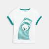 T-shirt vert lion bébé garçon