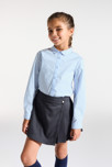 Camisa lisa con cuello babero 4