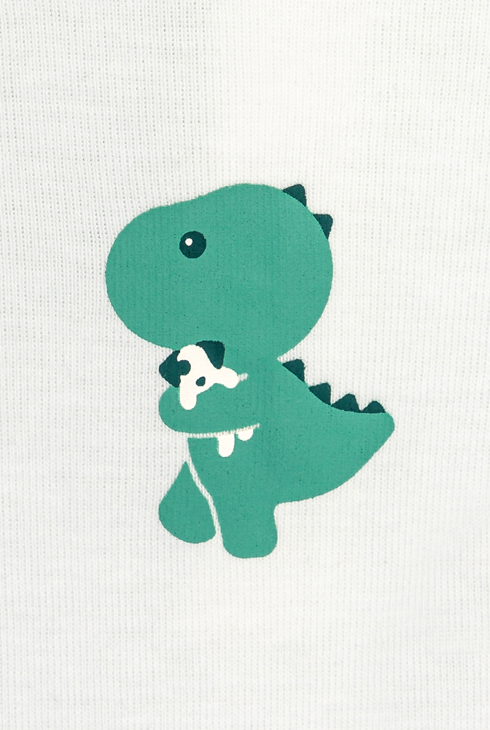 Body mit kleinem Kragen und Dinosaurier-Motiv (3er-Pack)
