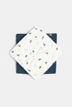Langes en gaze de coton (lot de 2) vert naissance 1