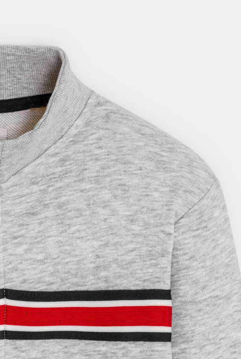Sweatshirt mit Reißverschluss und Stehkragen für Jungen