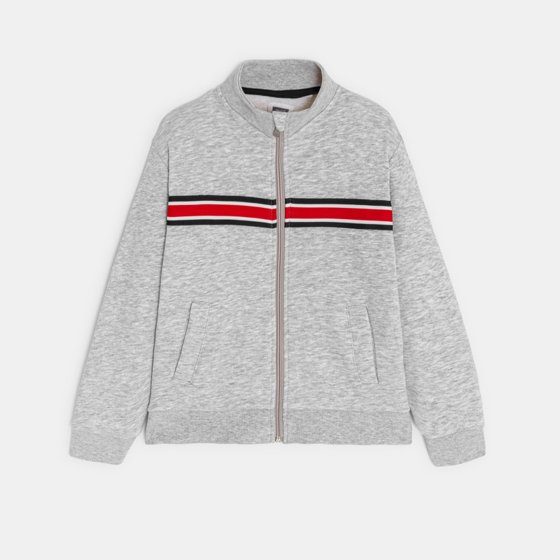 Sweatshirt mit Reißverschluss und Stehkragen für Jungen