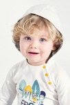 T-shirt à capuche animaux blanc bébé garçon 1