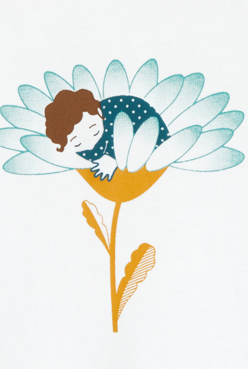 T-shirt manches courtes vert bébé fille 2