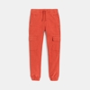 Pantalon cargo en toile orange Garçon