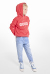 Gerade Jeans, verwaschen Blau Mädchen 1