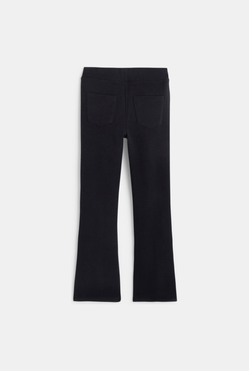 Legging coupe trompette noir fille
