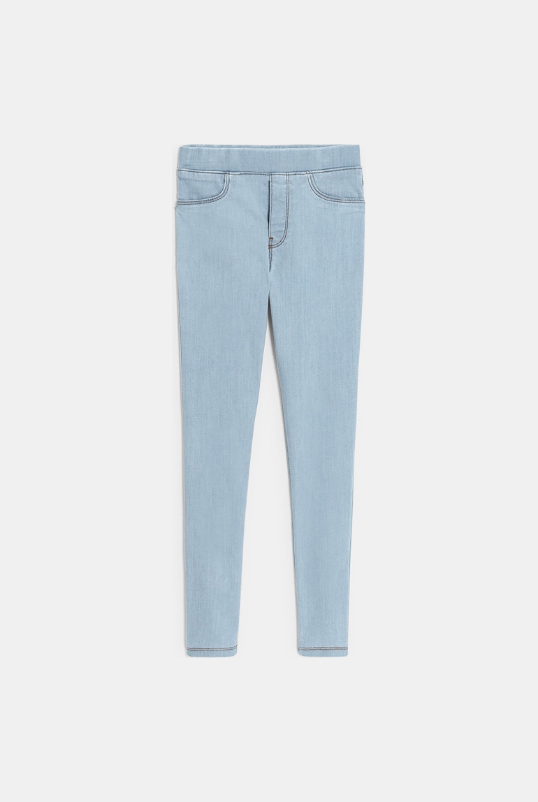Jegging bleu délavé Fille 1